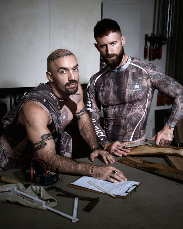 Cathedral Camo, Mesh Long Sleeves.